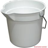 Bucket, plastic, liters, pints and quart markings