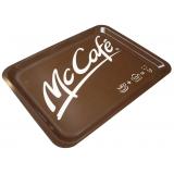 Serving tray, brown L428xW325mm, large, McCafe, with