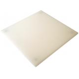 Cutting board, white, PE, L254xW254xH10mm, with feet