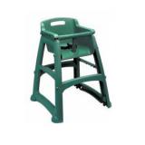 Highchair, L597xW597xH756mm, plastic, green